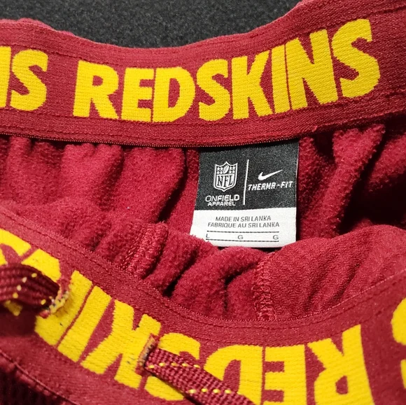 Nike NFL Washington Redskins Men's Therma-Fit Jogging Pants, Size Large, Maroon - Picture 6 of 10